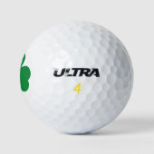 Lucky Clover St Patricks Day Green Shamrock Golfballen (Logo)