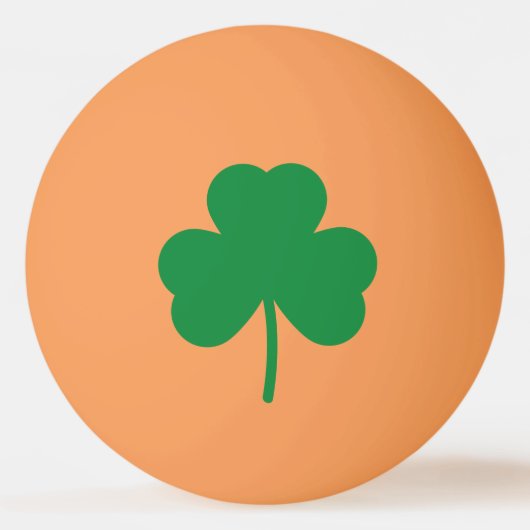 Lucky Clover St Patricks Day Green Shamrock Pingpongballen (Voorkant)