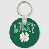 Lucky Clover St Patrick's Day Sleutelhanger (Voorkant)