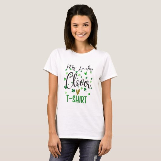 Lucky Clover St Patricks Day T-shirt (Voorkant volledig)