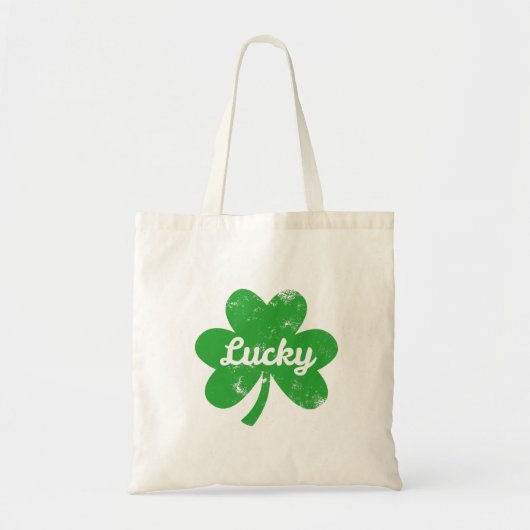 Lucky Clover St Patrick's Day Tote Bag (Voorkant)