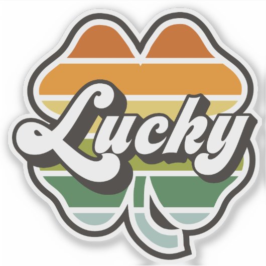 Lucky Clover Sticker (Voorkant)