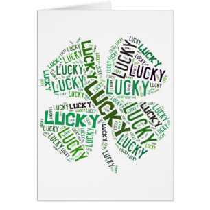 Lucky Clover Word Art