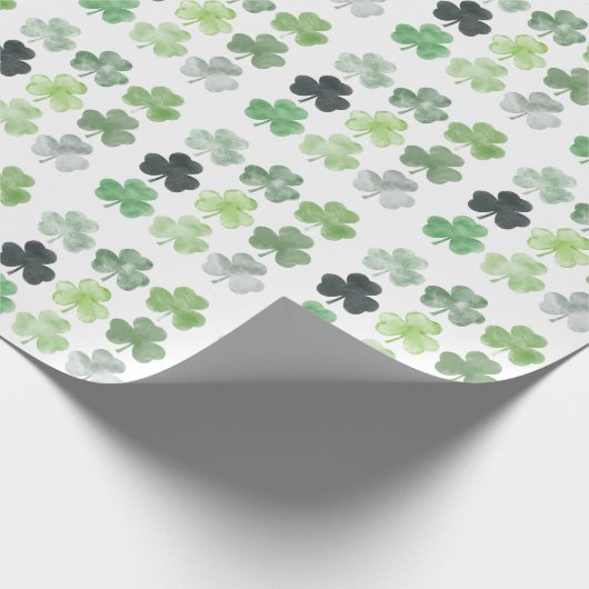 Lucky Clover Wrapping Paper - St. Patrick's Day Cadeaupapier (Hoek)