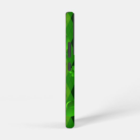 Lucky Clovers Argyle Pattern Irish Luck Samsung Galaxy Hoesje (Rechterkant)
