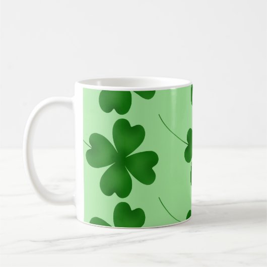 Lucky Clovers-patroon Koffiemok (Links)