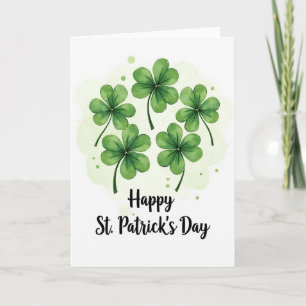 Lucky Clovers St. Patrick's Dag Kaart