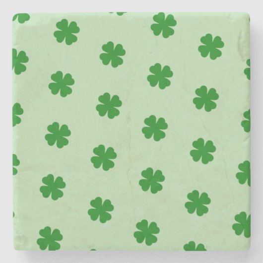 Lucky Clovers Stone Onderzetter (Voorkant)