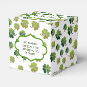 Lucky clovers voor Saint Patrick's Day Bedankdoosjes (Achterkant)