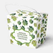 Lucky clovers voor Saint Patrick's Day Bedankdoosjes (Achterkant)