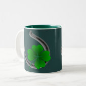 Lucky Coffee Cup St. Patrick's Day Shamrock Mug (Devant gauche)