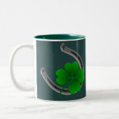Lucky Coffee Cup St. Patrick's Day Shamrock Mug (Gauche)