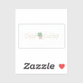 Lucky Coquette Aesthetic Bow Clover St Patrick Sticker