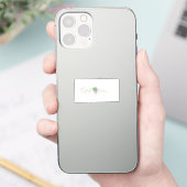 Lucky Coquette Aesthetic Bow Clover St Patrick Sticker (Telefoon)