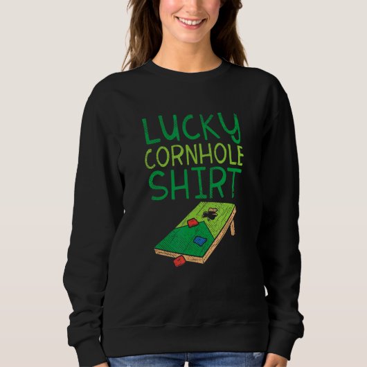 Lucky Cornhole Bord Cornhole Werpzakkenspel Trui (Voorkant)