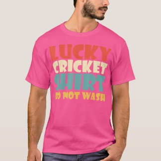 Lucky Cricke niet wassen grappige cricket T-shirt
