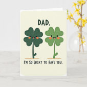 Lucky Dad Love Card Kaart (Gele Bloem)