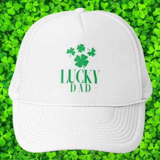 Lucky Dad Trucker Hat – Shamrocks & Stijl Pet