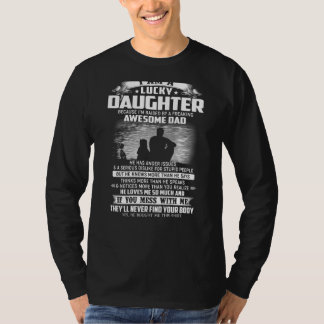 Lucky Daughter omdat ik word opgevoed door een fre T-shirt