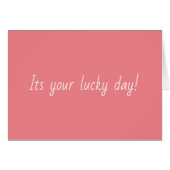 Lucky Day (Devant horizontal)