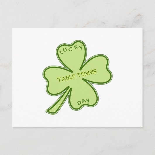 Lucky Day Ping Pong Briefkaart (Voorkant)