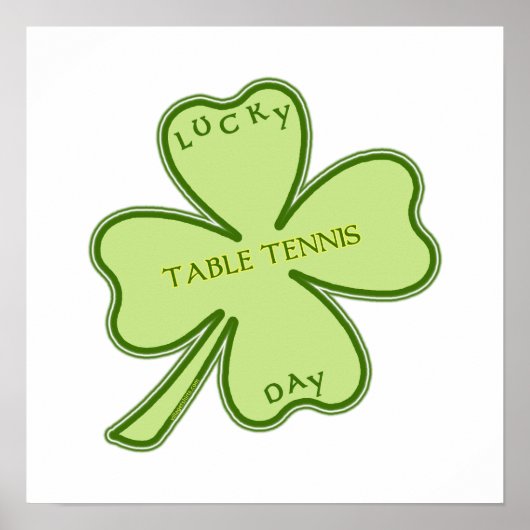 Lucky Day Ping Pong Poster (Voorkant)