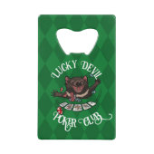 Lucky Devil Poker Club Funny Tasmanian Devil Art (Devant)