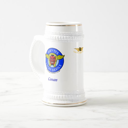 Lucky Devils Bierpul (Voorkant links)