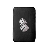 Lucky Dice Black Bath Mat (Voorkant Verticaal)