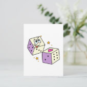 Lucky Dice Briefkaart (Staand voorkant)