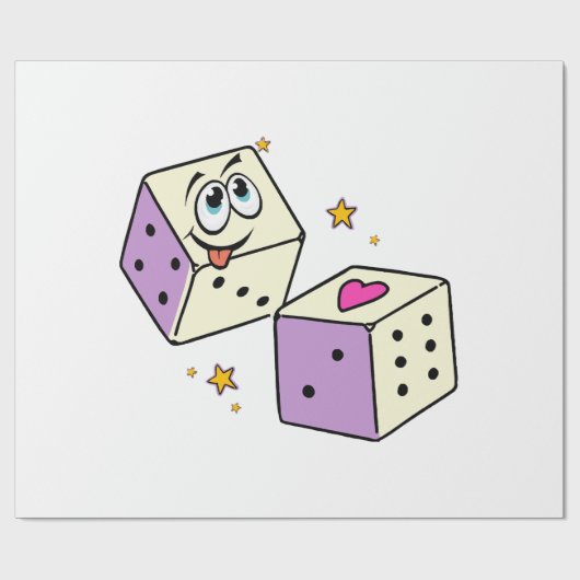 Lucky Dice Cadeaupapier (Vlak)