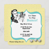 Lucky Dice Player Bunco Party Kaart (Voorkant / Achterkant)