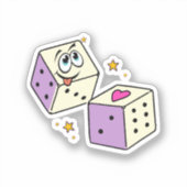 Lucky Dice Sticker (Voorkant)