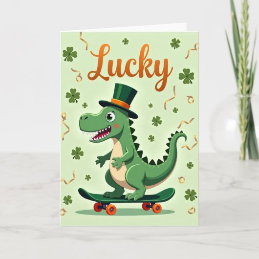 Lucky Dino Fun Time Card Kaart (Voorkant)