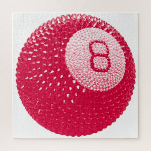 Lucky Disco 8 Roze, Lucky Disco Bal, Funky Kunst Legpuzzel