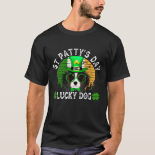 Lucky Dog Cavalier King Charles Leprechaun St Patr T-shirt