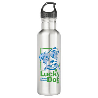 Lucky Dog Roestvrijstalen flesje (24 oz) Waterfles