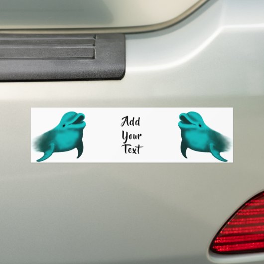 Lucky Dolphin Bumpersticker (Op auto)