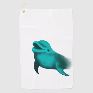 Lucky Dolphin Golfhanddoek