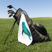 Lucky Dolphin Golfhanddoek (Groen)