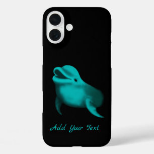 Lucky Dolphin - Voeg Jouw tekst toe iPhone 16 Plus Hoesje