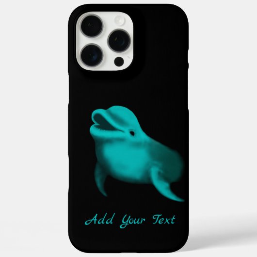 Lucky Dolphin - Voeg Jouw tekst toe Case-Mate iPhone Case (Achterkant)