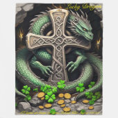 Lucky Dragon Fleece Deken (Voorkant)