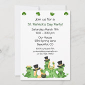 Lucky Dragons St Patrick's Day Party Invitation (Devant)