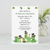 Lucky Dragons St Patrick's Day Party Invitation (Debout devant)