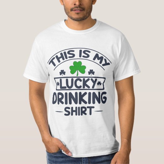 Lucky Drinking  T-shirt (Voorkant)