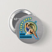 Lucky Drop WWII Nose Art Ronde Button 5,7 Cm (Voorkant /achterkant)