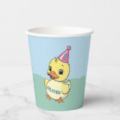 Lucky Duck 1e Verjaardag  Duckie Partyware Papieren Bekers (Voorkant)