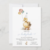 Lucky Duck 1e verjaardagsfeestje Kaart (Voorkant)