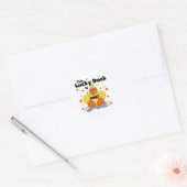 Lucky Duck 1st Birthday T-shirts en cadeautjes Ronde Sticker (Envelop)